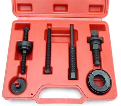 The power steering pulley install/remover tool is the most important part of this process. . Power steering pump removal tool